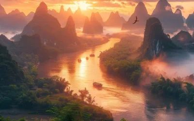 Lijiang River and Surrounding Karst Mountains